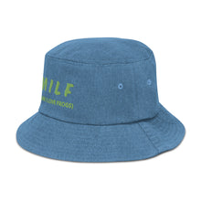 Load image into Gallery viewer, MILF ( Man I Love Frogs) Denim bucket hat