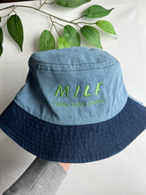 Load image into Gallery viewer, MILF ( Man I Love Frogs) Denim bucket hat