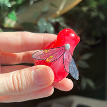 Load image into Gallery viewer, Bright pink &amp; cream fairy frog