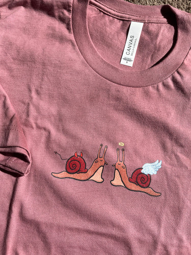 Angel Devil Snail Unisex t-shirt