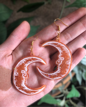 Load image into Gallery viewer, Spooky moon earrings