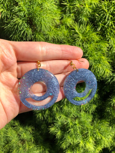 Mixed dark glittery earrings