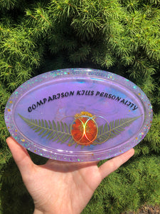 Purple comparison kills personality tray