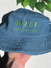 Load image into Gallery viewer, MILF ( Man I Love Frogs) Denim bucket hat