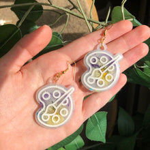 Load image into Gallery viewer, Icey floral earrings