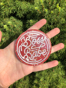 Boss babe coaster/magnet