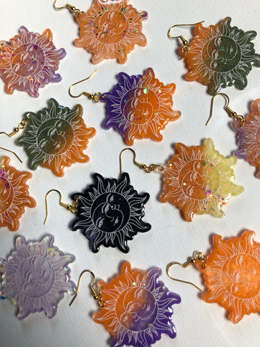 Spooky sun earrings