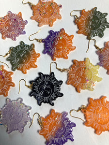 Spooky sun earrings