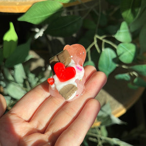 Valentines day frogs