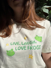 Load image into Gallery viewer, Live Laugh Love Frogs Unisex T-shirt