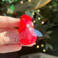 Load image into Gallery viewer, Bright pink &amp; cream fairy frog