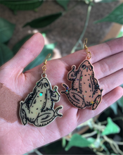 Load image into Gallery viewer, Spooky frog earrings