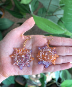 Spooky sun earrings