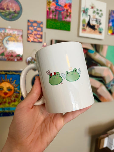 Angel Devil Frog mug