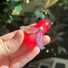 Load image into Gallery viewer, Bright pink &amp; cream fairy frog