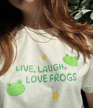 Load image into Gallery viewer, Live Laugh Love Frogs Unisex T-shirt