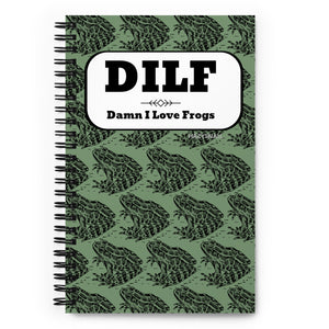 Green DILF frog notebook