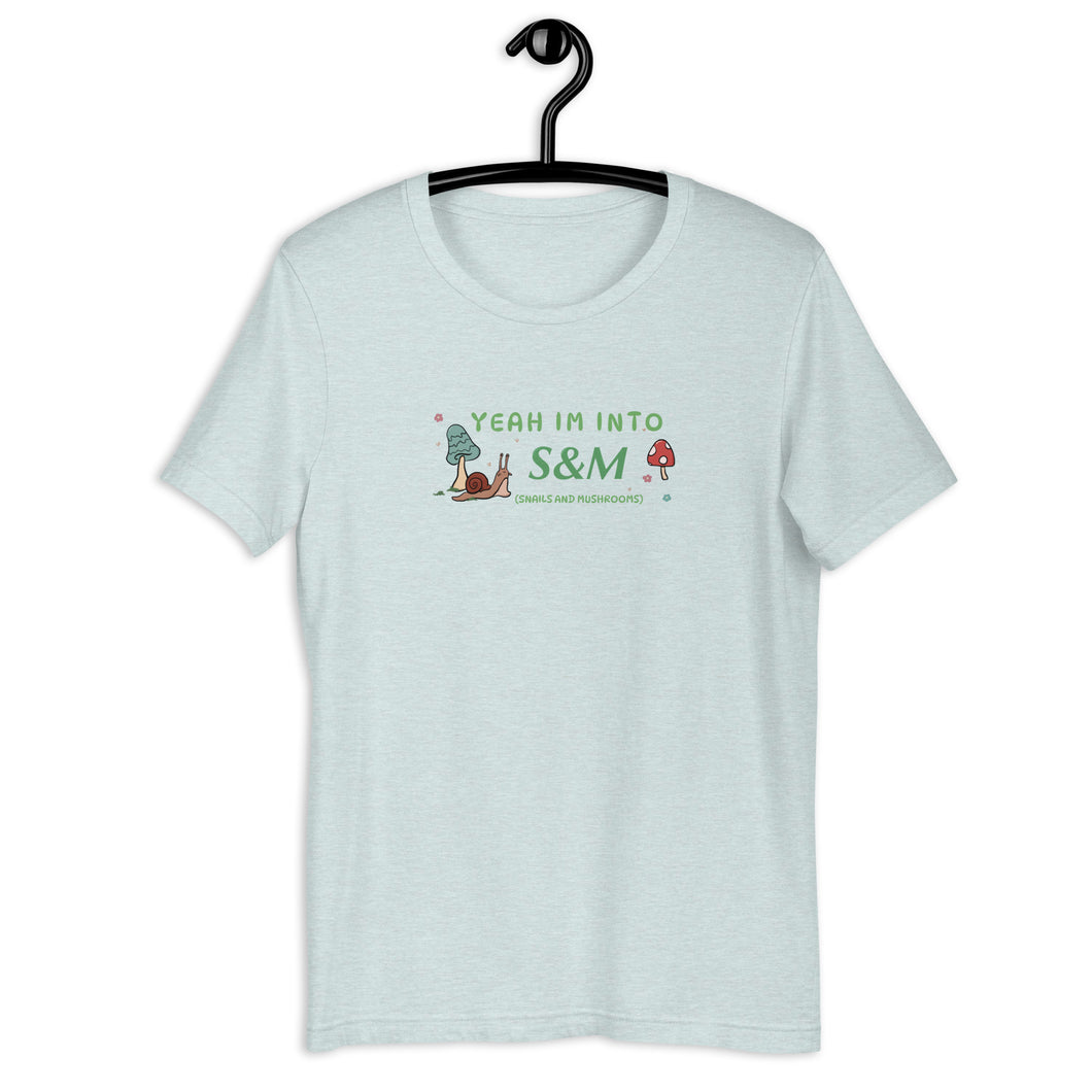 Snail & Mushroom S&M t-shirt