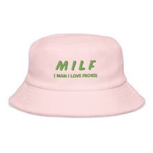 Load image into Gallery viewer, MILF ( Man I Love Frogs) Unstructured terry cloth bucket hat